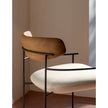 Contemporary Keel Outdoor Lounge Chair with Iroko Wood and Metal Frame by Potocco | Casa Design Group