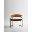 Contemporary Keel Outdoor Lounge Chair with Iroko Wood and Metal Frame by Potocco | Casa Design Group