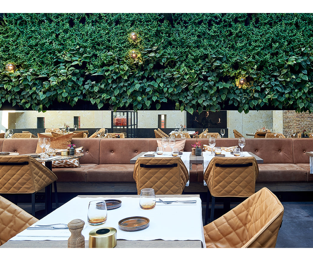 Modern upholstered Kekke Dining Chair by Piet Boon in steel frame – Casa Design Group