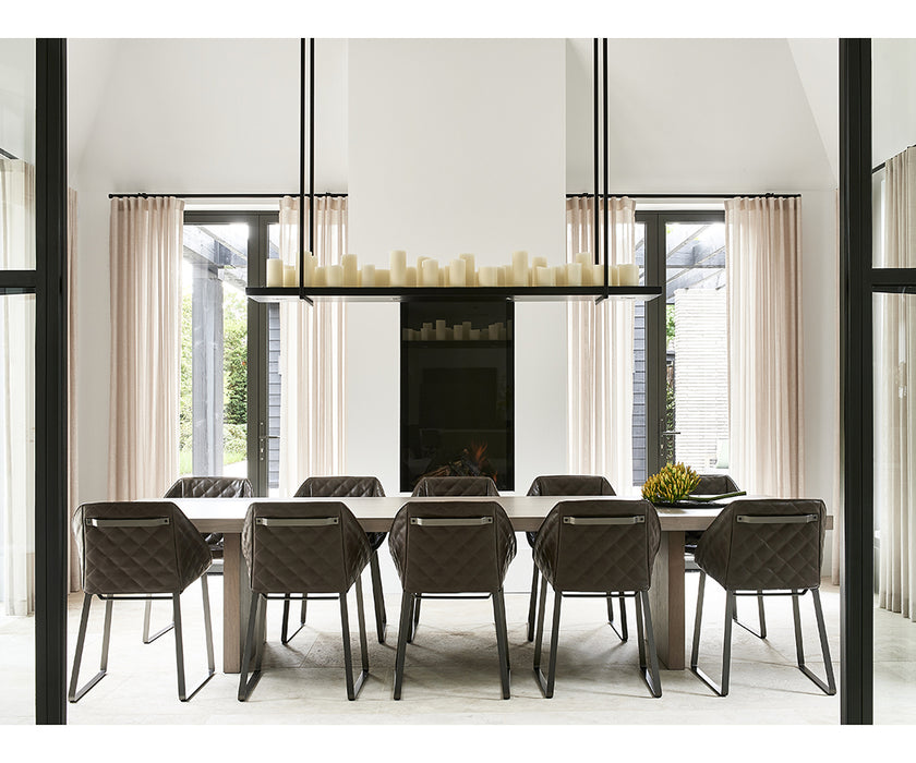 Modern upholstered Kekke Dining Chair by Piet Boon in steel frame – Casa Design Group