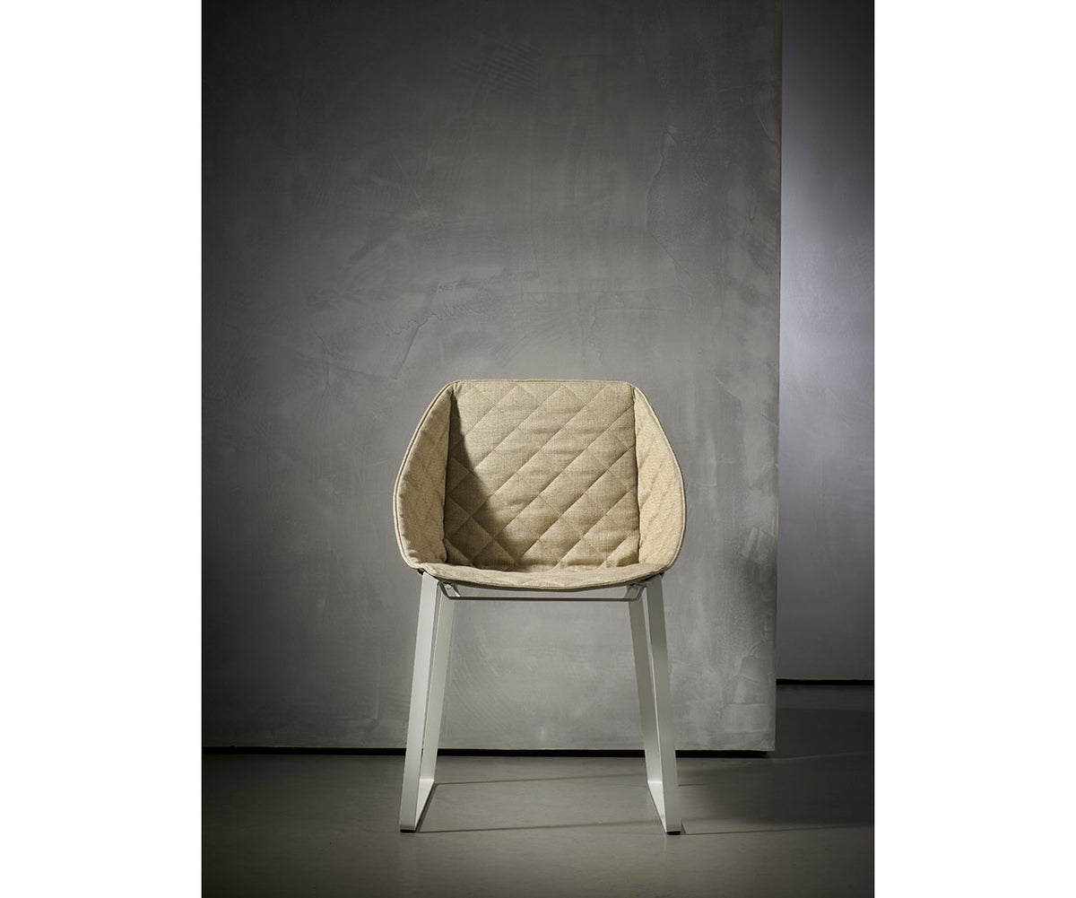 Modern upholstered Kekke Dining Chair by Piet Boon in steel frame – Casa Design Group