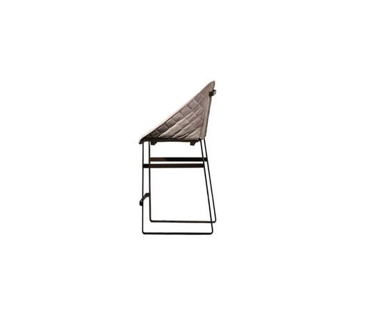 Modern upholstered Kekke Bar Stool by Piet Boon with steel frame – Casa Design Group