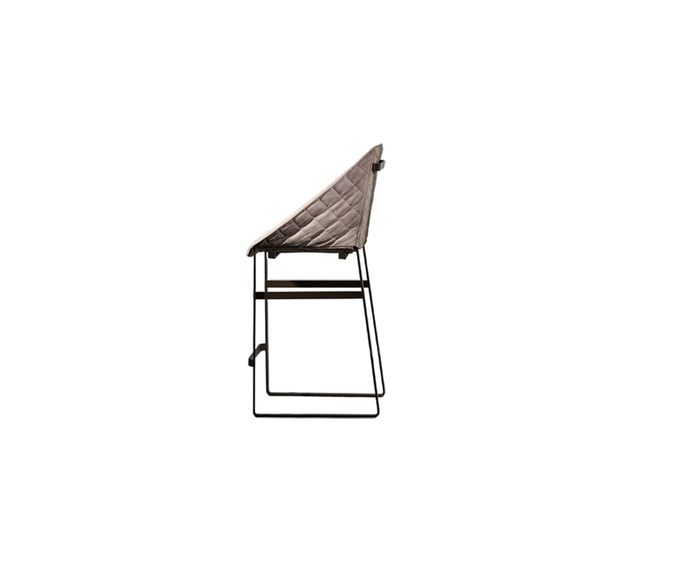 Modern upholstered Kekke Bar Stool by Piet Boon with steel frame – Casa Design Group