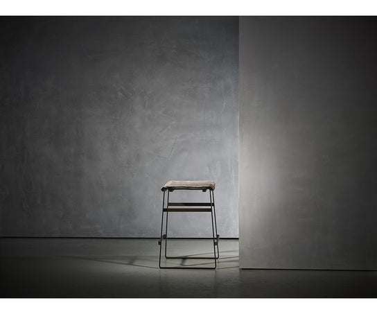 Modern upholstered Kekke Bar Stool by Piet Boon with steel frame – Casa Design Group