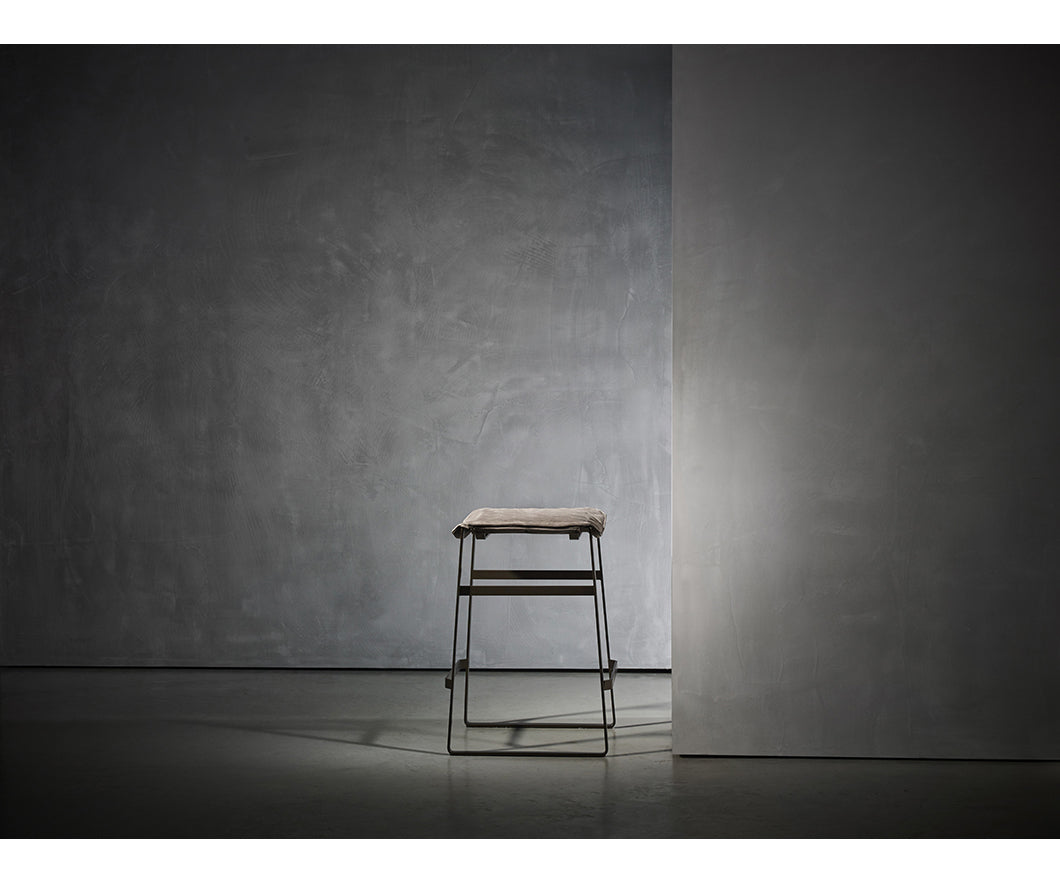 Modern upholstered Kekke Bar Stool by Piet Boon with steel frame – Casa Design Group