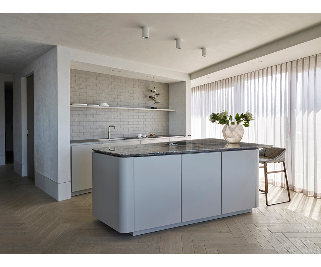 Modern upholstered Kekke Bar Stool by Piet Boon with steel frame – Casa Design Group