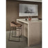 Modern upholstered Kekke Bar Stool by Piet Boon with steel frame – Casa Design Group
