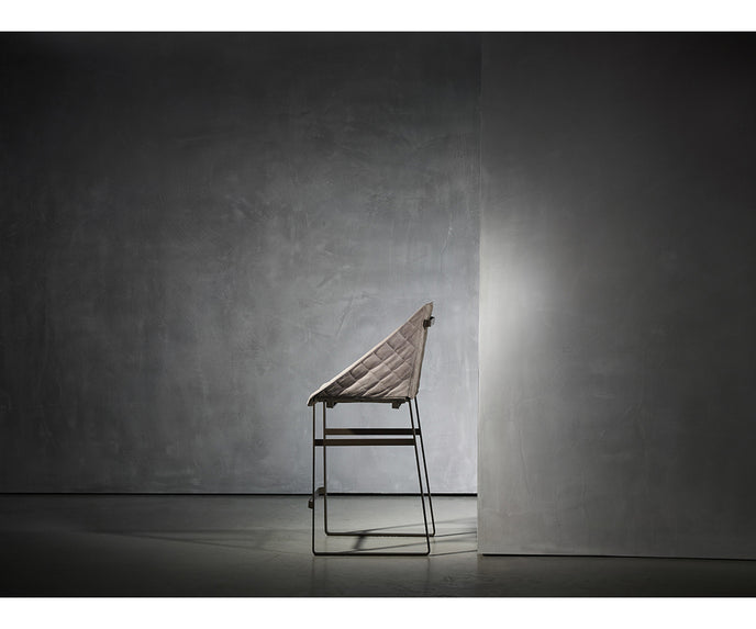 Modern upholstered Kekke Bar Stool by Piet Boon with steel frame – Casa Design Group