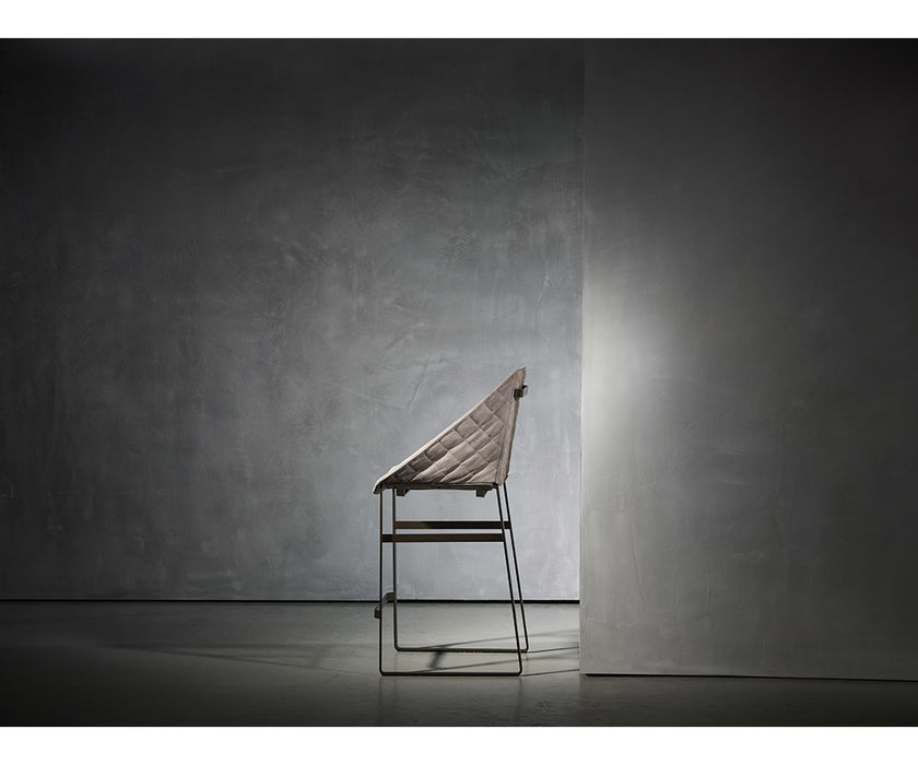 Modern upholstered Kekke Bar Stool by Piet Boon with steel frame – Casa Design Group