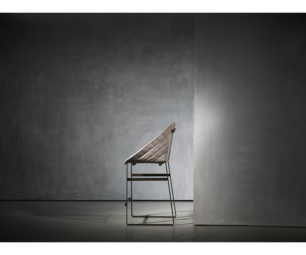 Modern upholstered Kekke Bar Stool by Piet Boon with steel frame – Casa Design Group