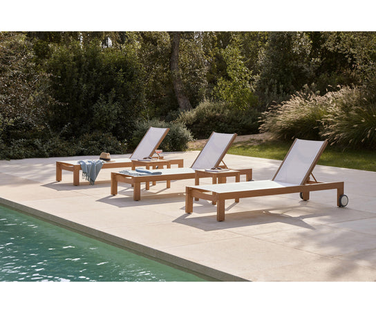 Modern Khan Outdoor Chaise Lounge by Point | Casa Design Group
