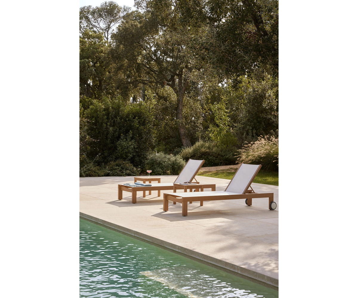 Modern Khan Outdoor Chaise Lounge by Point | Casa Design Group