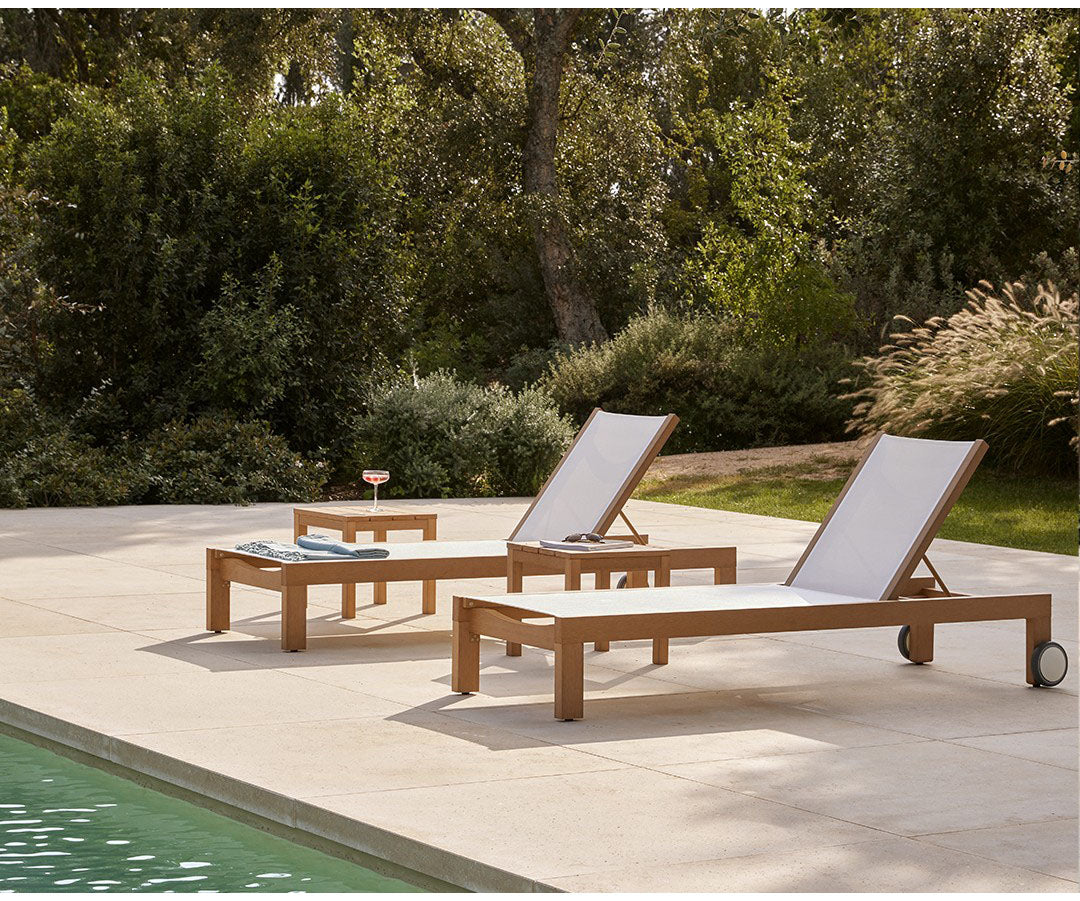 Modern Khan Outdoor Chaise Lounge by Point | Casa Design Group