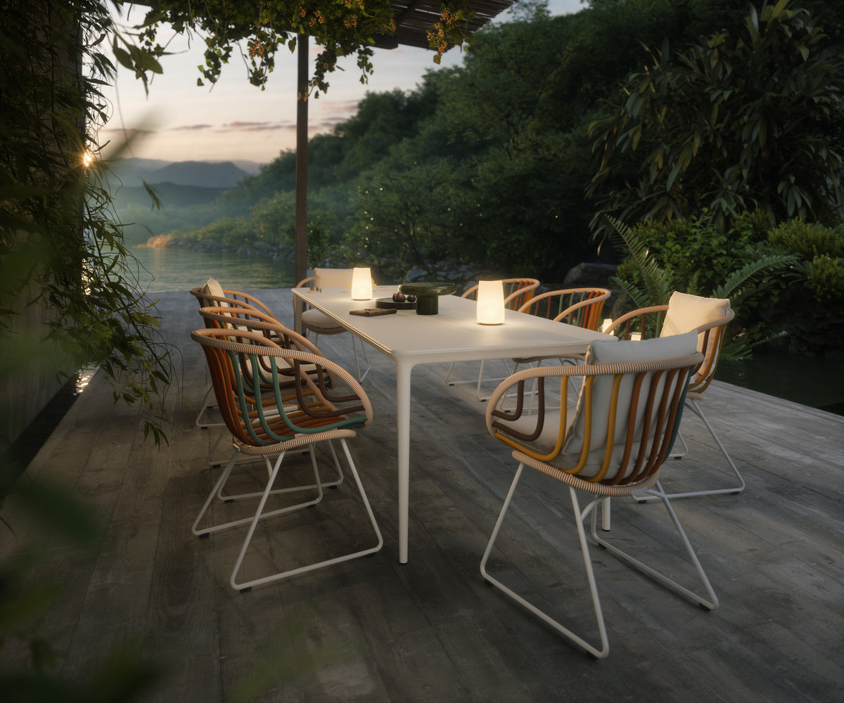 Luxury sculptural Kida Armchair by Dedon for patios and terraces – Casa Design Group
