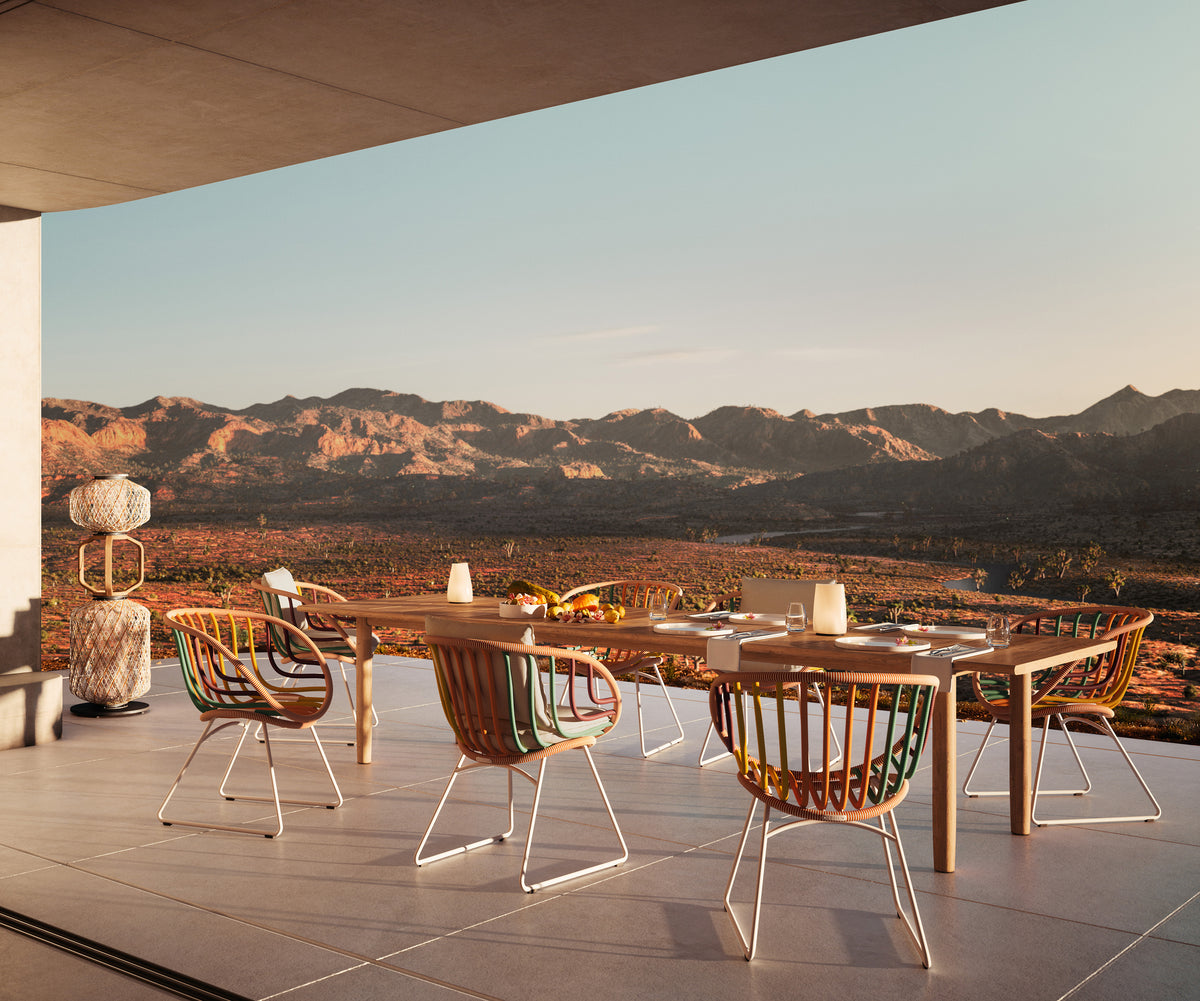 Luxury sculptural Kida Armchair by Dedon for patios and terraces – Casa Design Group