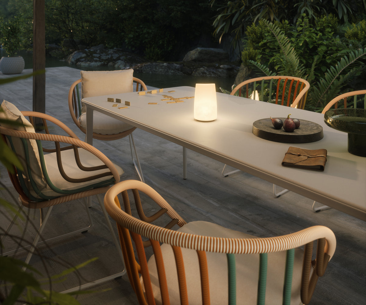 Luxury sculptural Kida Armchair by Dedon for patios and terraces – Casa Design Group