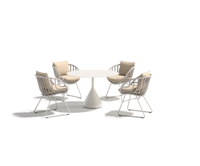 Luxury sculptural Kida Armchair by Dedon for patios and terraces – Casa Design Group