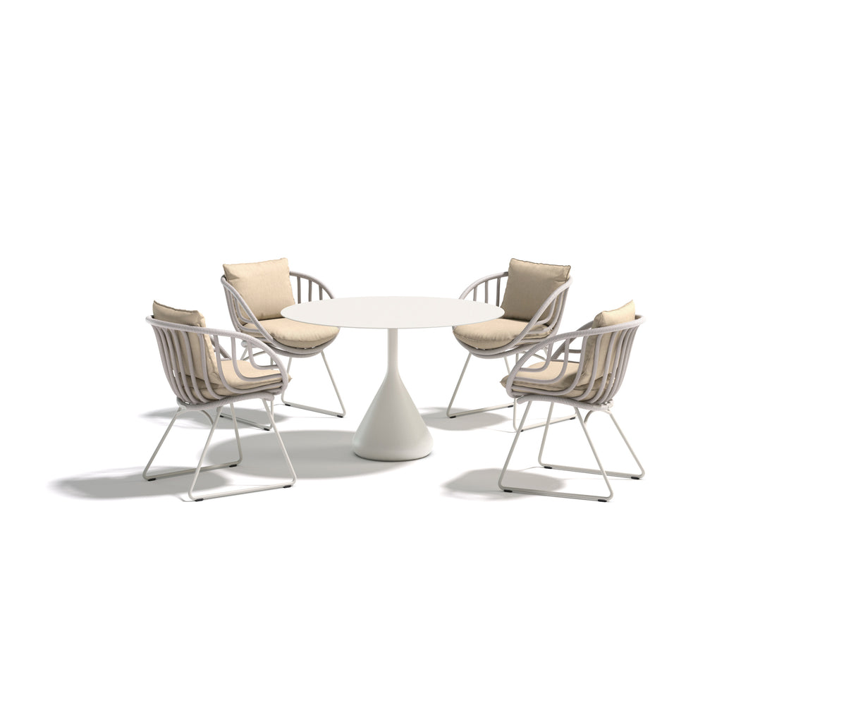 Luxury sculptural Kida Armchair by Dedon for patios and terraces – Casa Design Group