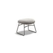 Kida Footstool by Dedon with striped Fiber wrap and cushioned seat – Casa Design Group