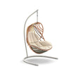 Luxury Kida Hanging Lounge Chair with Base by Dedon | Organic Outdoor Seating Design by Stephen Burks | Casa Design Group