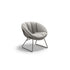 Kida Lounge Chair by Dedon with sculptural frame and striped Fiber wrap – Casa Design Group
