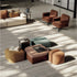 Frigerio Kimi Rug with organic striped pattern and refined texture Casa Design Group