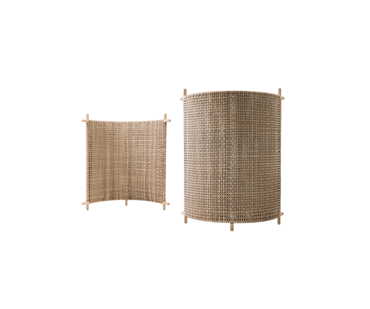 Contemporary Kiori Outdoor Divider Screen by Paola Lenti with Handwoven Conwood Casa Design Group