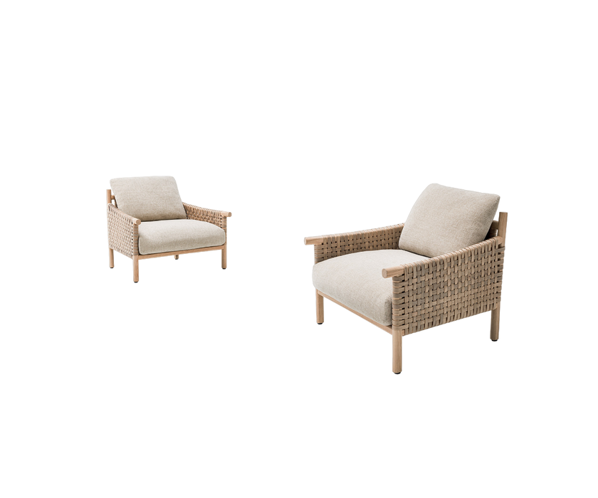 Modern Kiori Outdoor Lounge Chair by Paola Lenti with Removable Cushions Casa Design Group