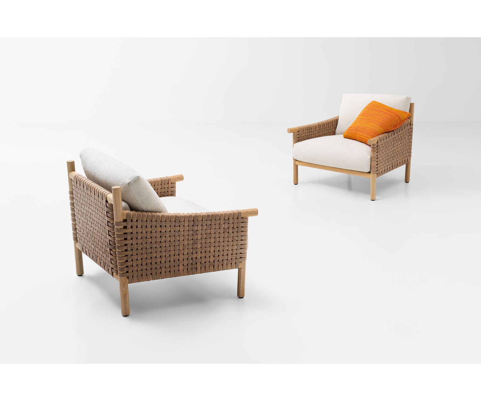 Modern Kiori Outdoor Lounge Chair by Paola Lenti with Removable Cushions Casa Design Group