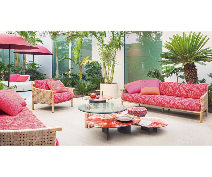 Modern Kiori Outdoor Lounge Chair by Paola Lenti with Removable Cushions Casa Design Group