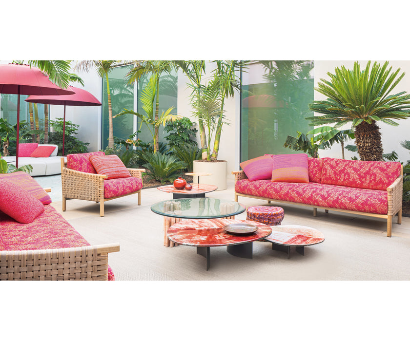 Modern Kiori Outdoor Lounge Chair by Paola Lenti with Removable Cushions Casa Design Group