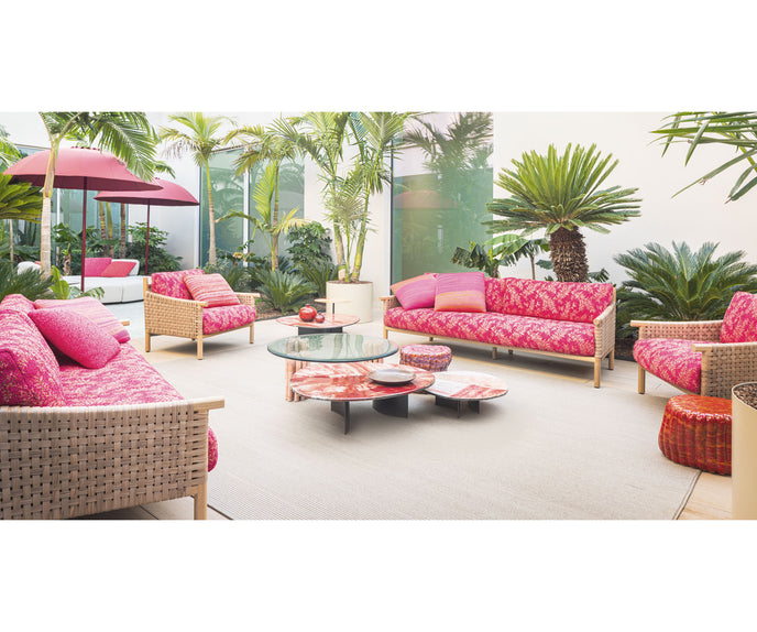 Contemporary Kiori Outdoor Sofa by Paola Lenti Stylish Outdoor Seating Casa Design Group