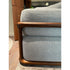 Klem floor sample sofa by Porada with Canaletta walnut frame and upholstered seating | Casa Design Group