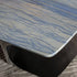 Kor Sculptural Side Table with Natural Stone Top and Polished Antiqued Steel Base by Baxter | Casa Design Group