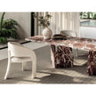 Frigerio Kumo Dining Table with sculptural marble base and refined contemporary design for luxury dining interiors Casa Design Group