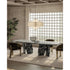 Frigerio Kumo Dining Table with sculptural marble base and refined contemporary design for luxury dining interiors Casa Design Group