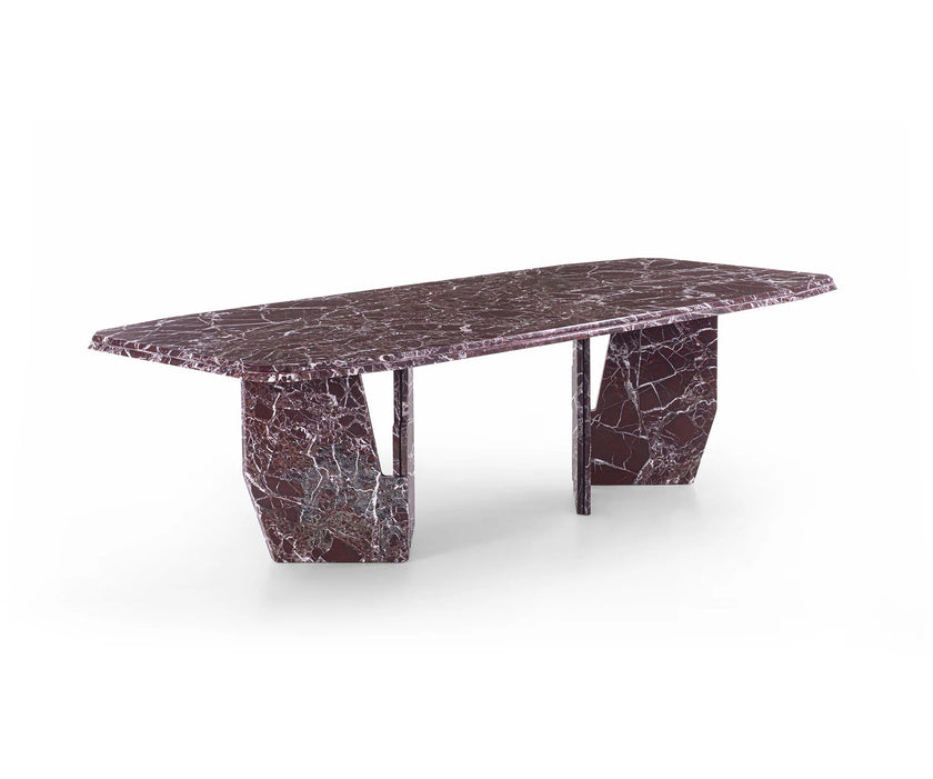 Frigerio Kumo Dining Table with sculptural marble base and refined contemporary design for luxury dining interiors Casa Design Group