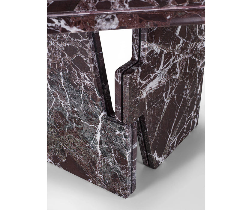 Frigerio Kumo Dining Table with sculptural marble base and refined contemporary design for luxury dining interiors Casa Design Group