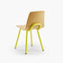 Kuskoa M Dining Chair with curved oak veneer shell and slender powder-coated steel frame by Alki | Casa Design Group