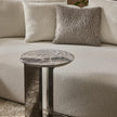 Kyle C Table with Marble Top and Folded Metal Base by Giulio Marelli | Casa Design Group