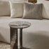 Kyle C Table with Marble Top and Folded Metal Base by Giulio Marelli | Casa Design Group
