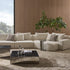Kyle C Table with Marble Top and Folded Metal Base by Giulio Marelli | Casa Design Group