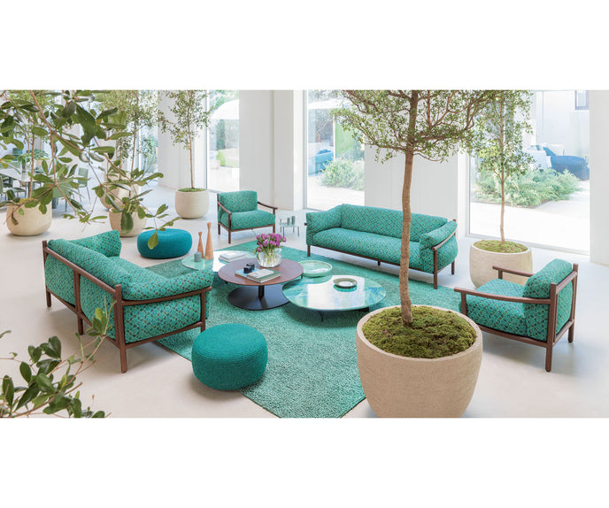 Modern Kyo Outdoor Lounge Chair by Paola Lenti with Removable Cushions Casa Design Group