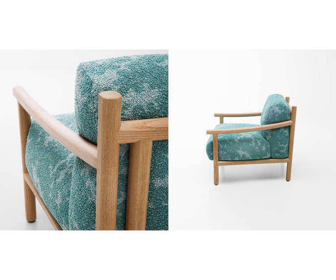 Modern Kyo Outdoor Lounge Chair by Paola Lenti with Removable Cushions Casa Design Group