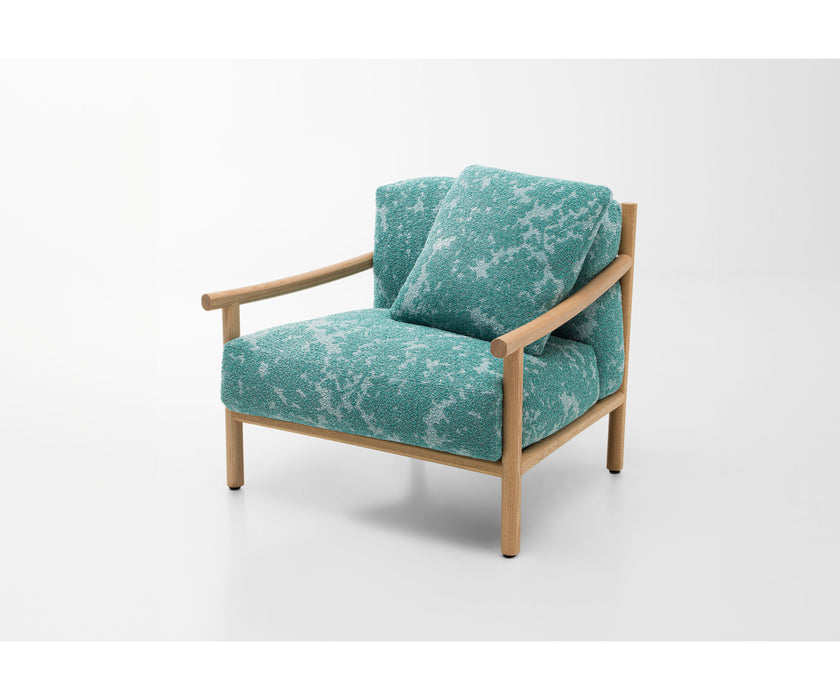 Modern Kyo Outdoor Lounge Chair by Paola Lenti with Removable Cushions Casa Design Group