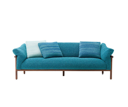 Luxury Kyo Outdoor Sofa by Paola Lenti with Dark Brown Heartwood Casa Design Group