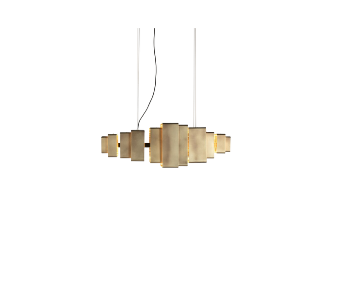 Lais Pendant Light in Hand-Oxidized Antique Brass by Angela Ardisson for Baxter | Casa Design Group