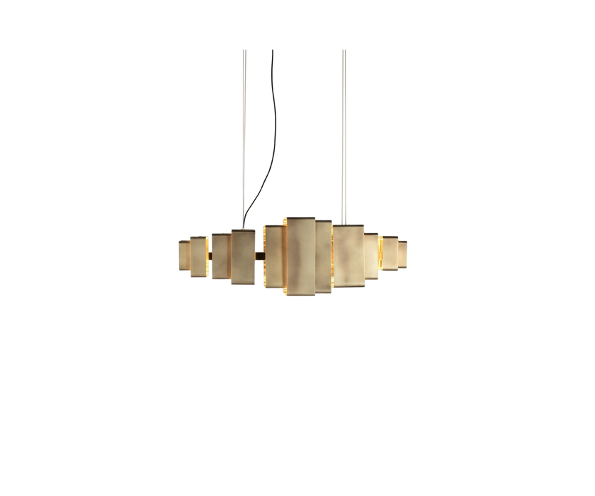Lais Pendant Light in Hand-Oxidized Antique Brass by Angela Ardisson for Baxter | Casa Design Group