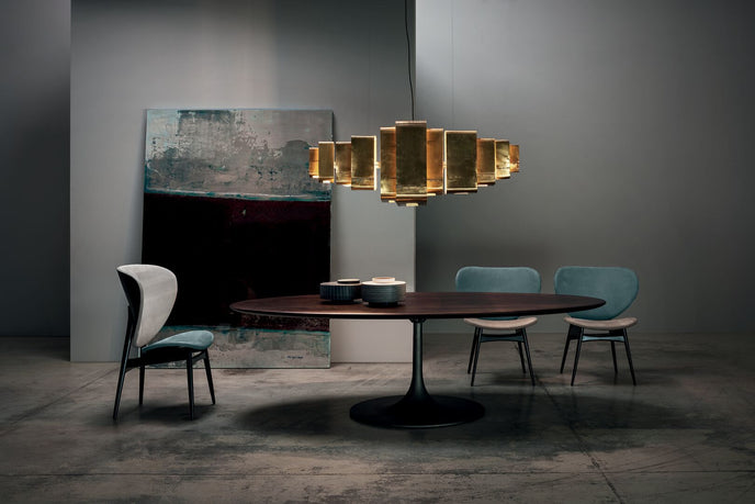 Lais Pendant Light in Hand-Oxidized Antique Brass by Angela Ardisson for Baxter | Casa Design Group