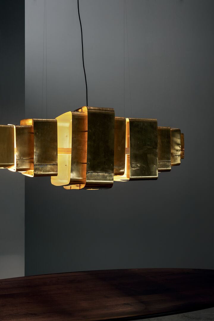 Lais Pendant Light in Hand-Oxidized Antique Brass by Angela Ardisson for Baxter | Casa Design Group